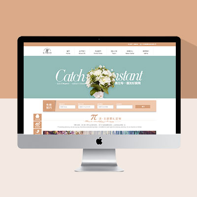 淡色清新婚紗攝影網(wǎng)站模板